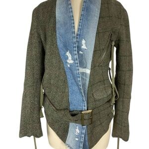 Greg Lauren Mixed Army Tweed Brando Kimono Size Greg Lauren “1”